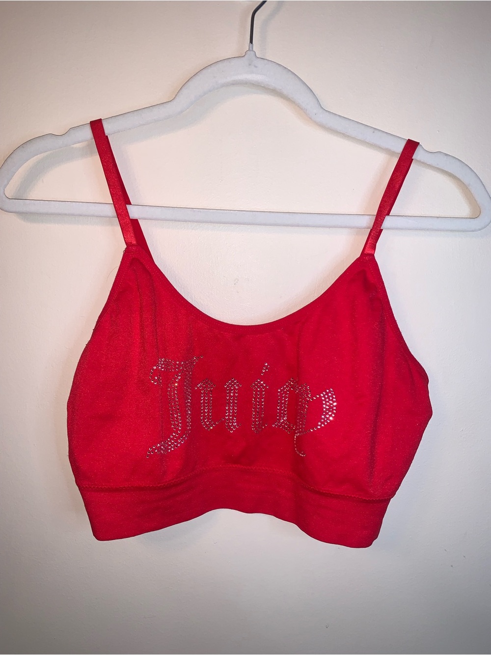 Juicy Couture Bling Red Bralette XL